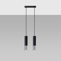 Sollux Lighting lampe suspension LED LOOPEZ 2xGU10, IP20, Aluminium Or Mat, 220-240V, CE RoHS