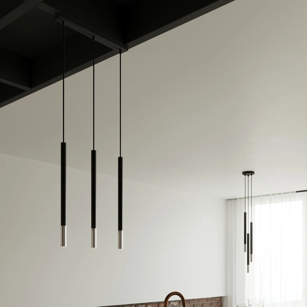 Suspension LED Sollux Lighting MOZAICA 3xG9, Chrome Noir, Aluminium, IP20, CE RoHS