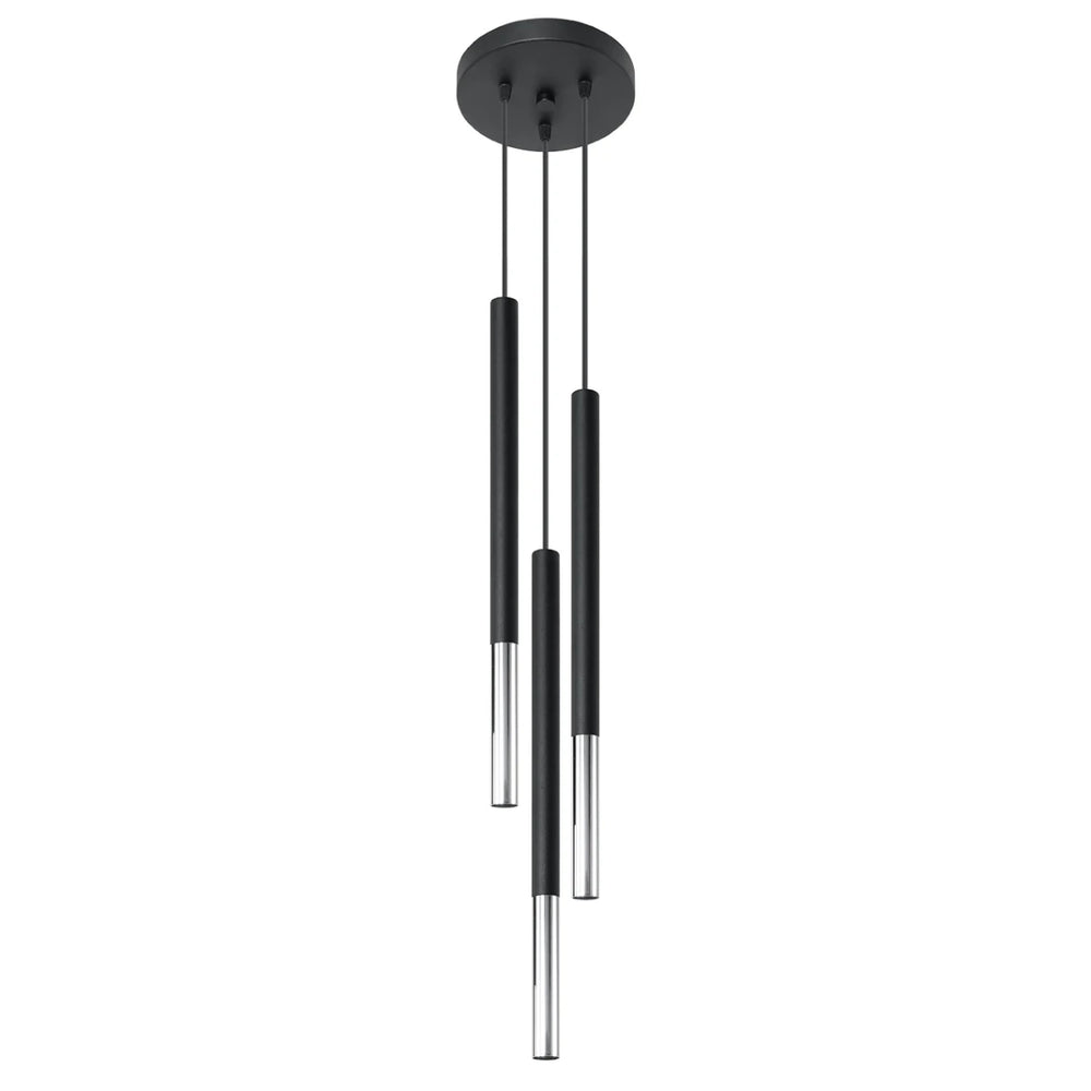 Suspension LED Sollux Lighting MOZAICA 3xG9, Chrome Noir, Aluminium, IP20, CE RoHS