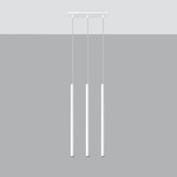 Suspension LED Sollux Lighting 3xG9, IP20, 220-240V, 50W max, aluminium doré mat