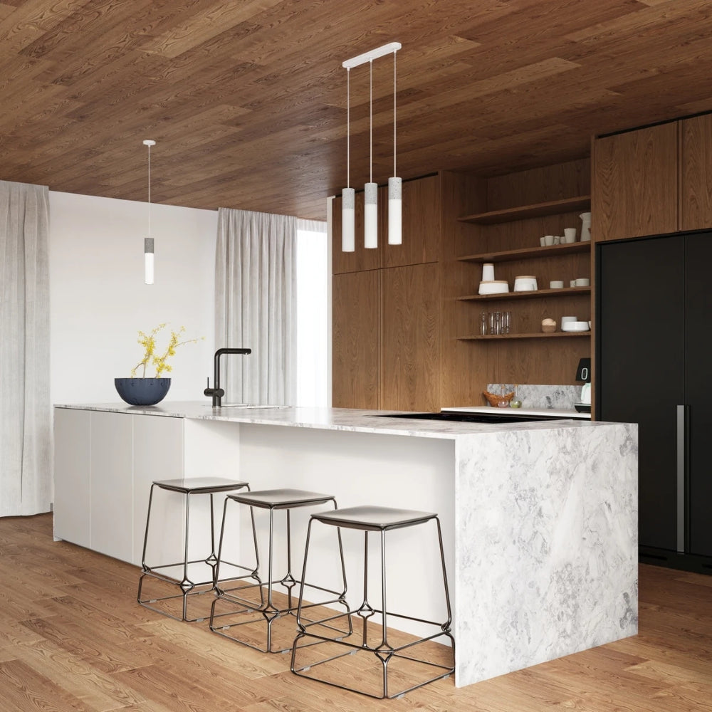 Sollux Lighting Suspension LED BORGIO, 1xGU10, IP20, aluminium et acier, finition or mat, 220-240V