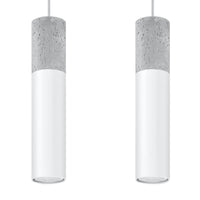 Suspension LED Sollux Lighting Borgio, 2xGU10, IP20, 220-240V, Aluminium et Acier, Finition Or Mat