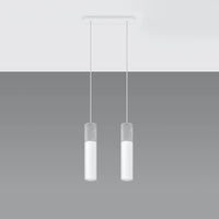 Suspension LED Sollux Lighting Borgio, 2xGU10, IP20, 220-240V, Aluminium et Acier, Finition Or Mat