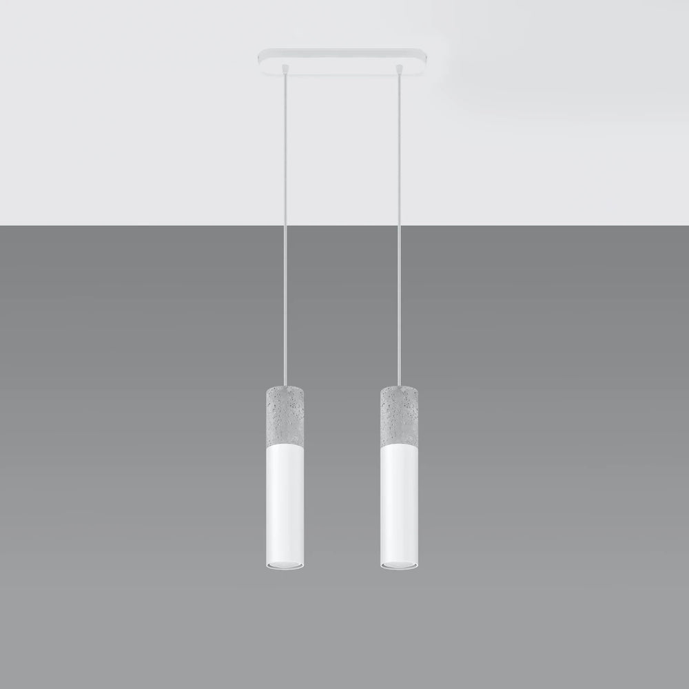 Suspension LED Sollux Lighting Borgio, 2xGU10, IP20, 220-240V, Aluminium et Acier, Finition Or Mat