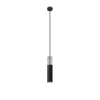 Sollux Lighting Suspension LED Borgio Béton Noir, 1x GU10, IP20, 220-240V, CE RoHS