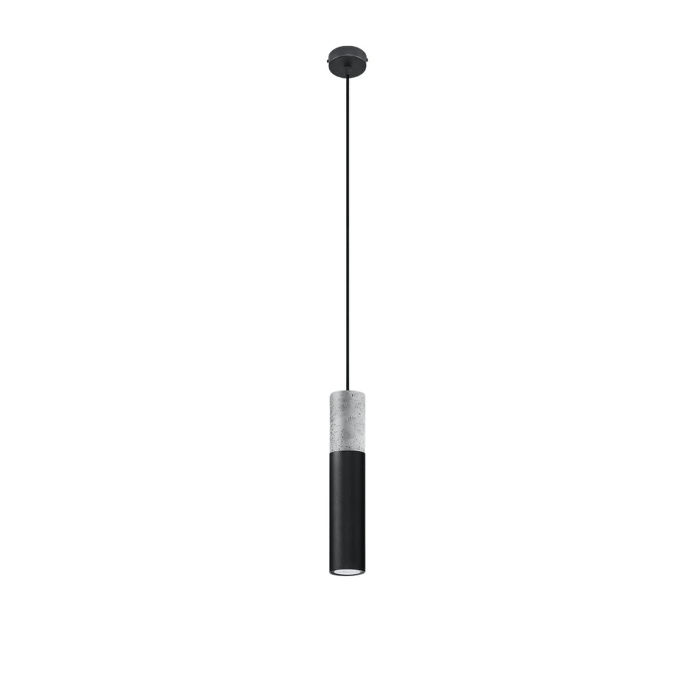 Sollux Lighting Suspension LED Borgio Béton Noir, 1x GU10, IP20, 220-240V, CE RoHS