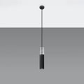Sollux Lighting Suspension LED Borgio Béton Noir, 1x GU10, IP20, 220-240V, CE RoHS