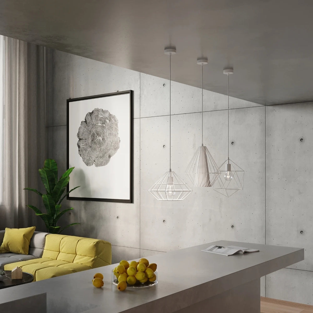 Suspension LED Sollux Lighting Mandelino avec douille E27, IP20, Laiton doré mat, 220-240V, CE RoHS