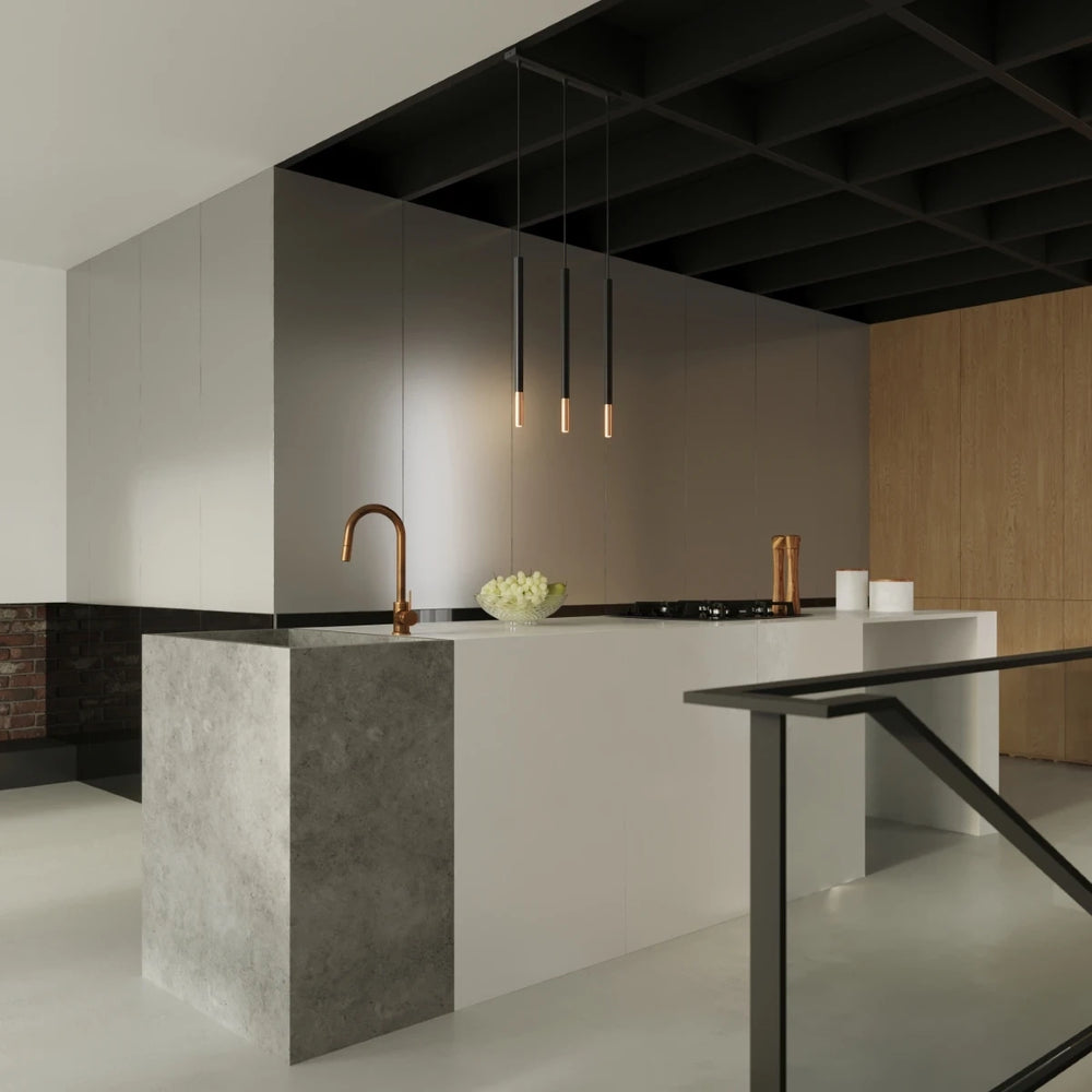 Sollux Lighting Suspension LED MOZAICA Noir Cuivre, 3xG9, 220-240V, IP20, Aluminium, CE RoHS