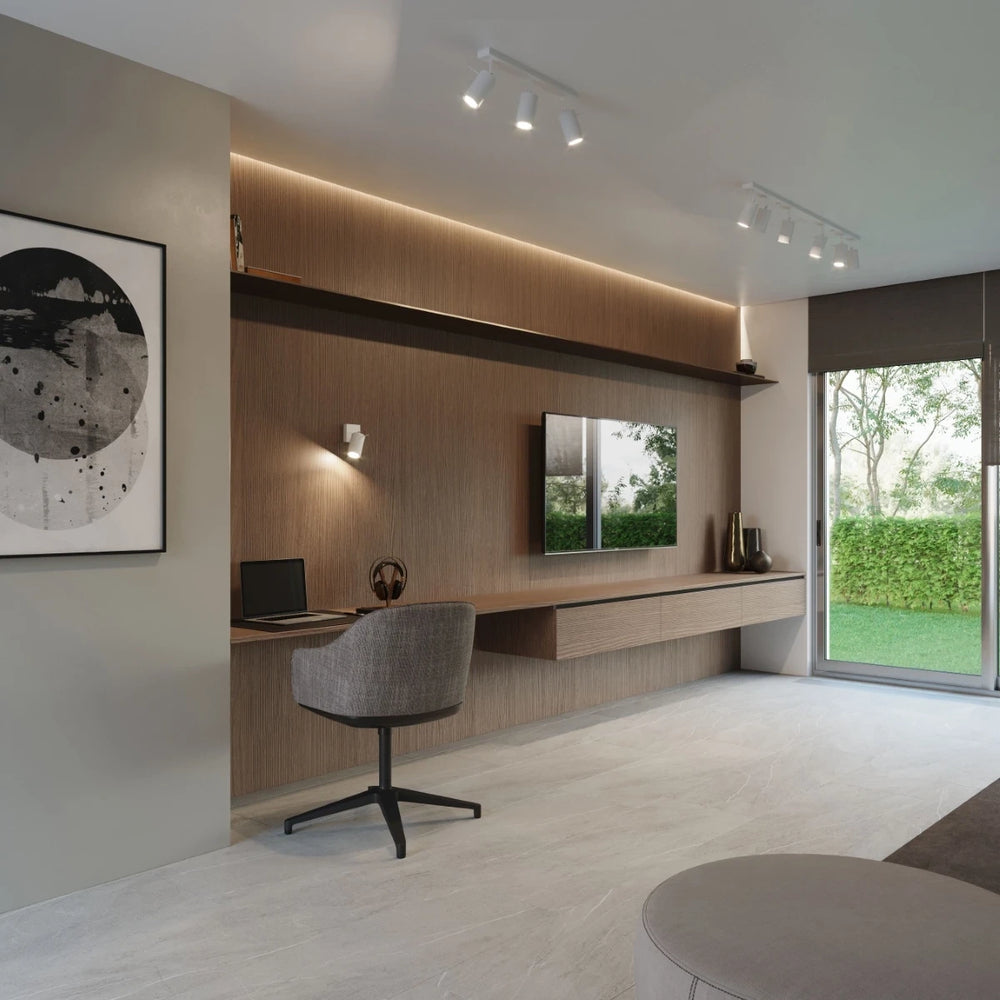Sollux Lighting Spot LED de plafond blanc RING, 2x douille GU10, IP20, aluminium or mat laiton, CE RoHS