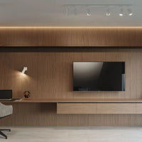 Sollux Lighting Spot LED de plafond blanc RING, 2x douille GU10, IP20, aluminium or mat laiton, CE RoHS