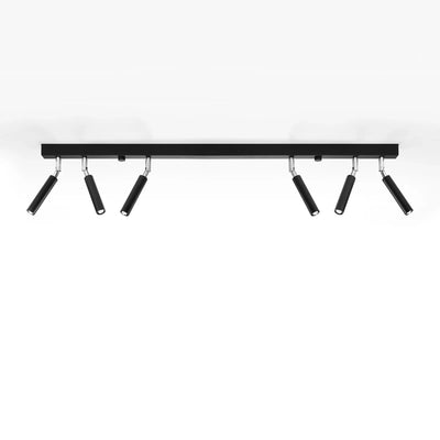 Sollux Lighting Spot LED plafond noir EYETECH, 6xG9 douille, IP20, aluminium or mat laiton, 220-240V
