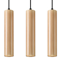 Sollux Lighting LINO 3 suspension, compatible LED, IP20, 220-240V, finition Aluminium Or Mat