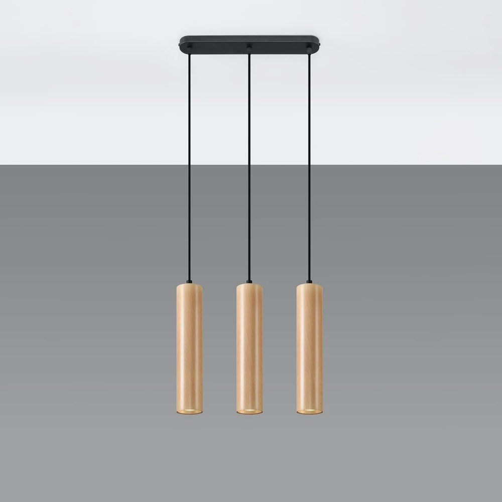 Sollux Lighting LINO 3 suspension, compatible LED, IP20, 220-240V, finition Aluminium Or Mat