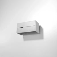 Applique murale LED Sollux Lighting LOBO MAXI, IP20, Aluminium Or Mat, 220-240V, max 50W, CE RoHS