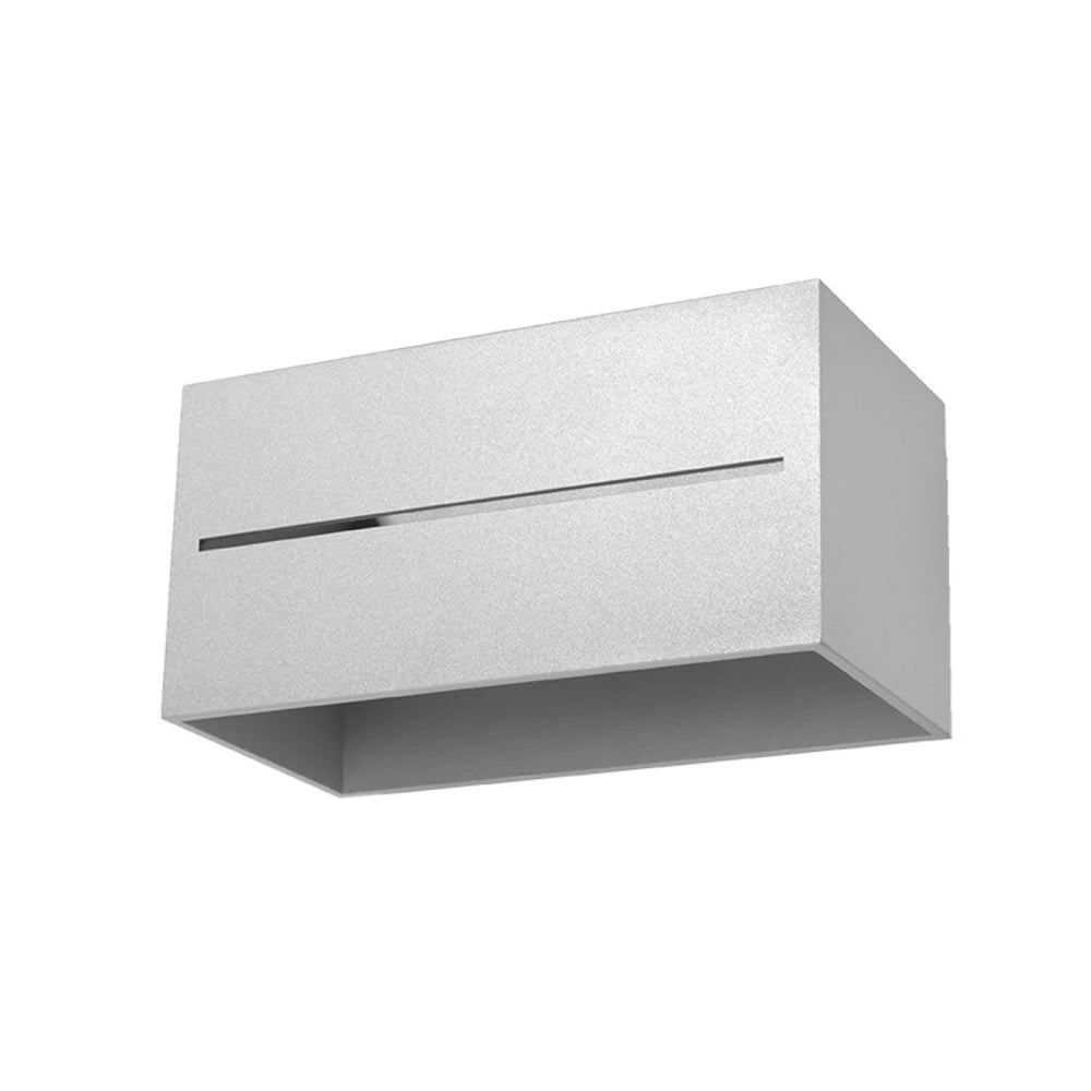 Applique murale LED Sollux Lighting LOBO MAXI, IP20, Aluminium Or Mat, 220-240V, max 50W, CE RoHS