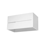 Applique murale Sollux Lighting LOBO MAXI Blanc, compatible LED 50W, IP20, Aluminium, certifiée CE RoHS