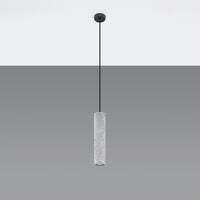 Suspension LED Sollux Lighting LUVO, douille GU10, béton gris, IP20, 220-230V, hauteur 300mm, certifiée CE