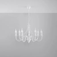 Sollux Lighting MINERWA 7 lustre, prêt pour LED, IP20, 220-240V, Laiton doré mat, Aluminium, 50W max