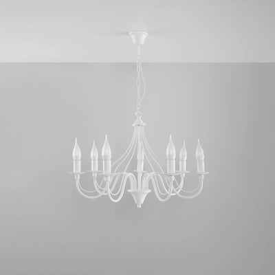 Sollux Lighting MINERWA 7 lustre, prêt pour LED, IP20, 220-240V, Laiton doré mat, Aluminium, 50W max