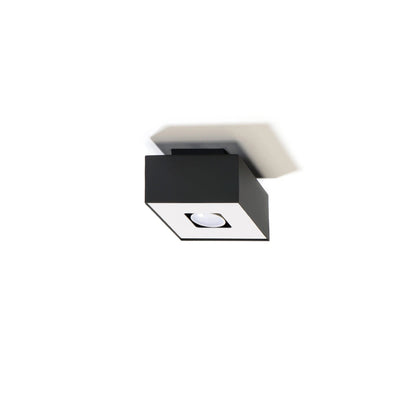 Sollux Lighting MONO 1 LED plafondspot Zwart, IP20, 220-240V, aluminium, CRI 80, CE RoHS gecertificeerd