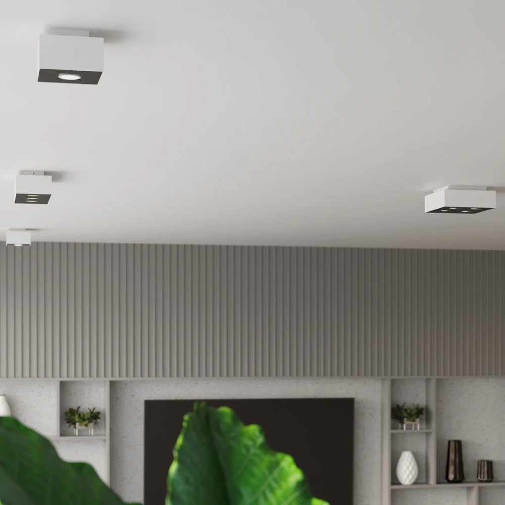 Sollux Lighting MONO 2 projecteur LED de plafond Blanc, aluminium, IP20, 220-240V, CRI 80, 50W max, CE RoHS