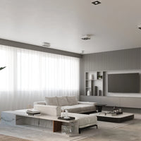 Spot plafonnier LED Sollux Lighting MONO 4, IP20, 220-240V, 4x35W max, finition aluminium or mat