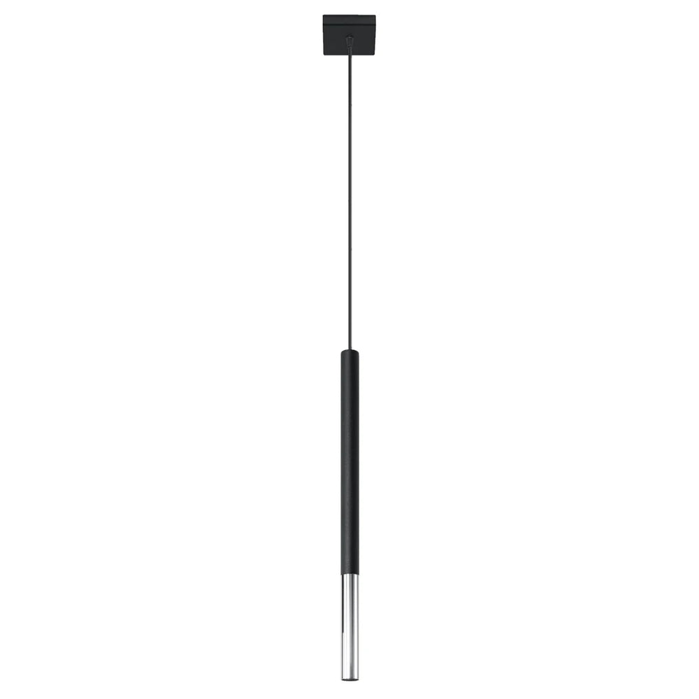 Suspension LED Sollux Lighting MOZAICA Chrome Noir, douille G9, IP20, hauteur 1000mm, certifié CE