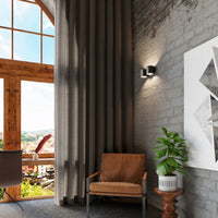 Applique murale Sollux Lighting ORBIS 2 Noire, compatible LED, IP20, Aluminium, 220-240V, max 50W, CE RoHS