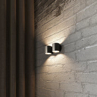 Applique murale Sollux Lighting ORBIS 2 Noire, compatible LED, IP20, Aluminium, 220-240V, max 50W, CE RoHS