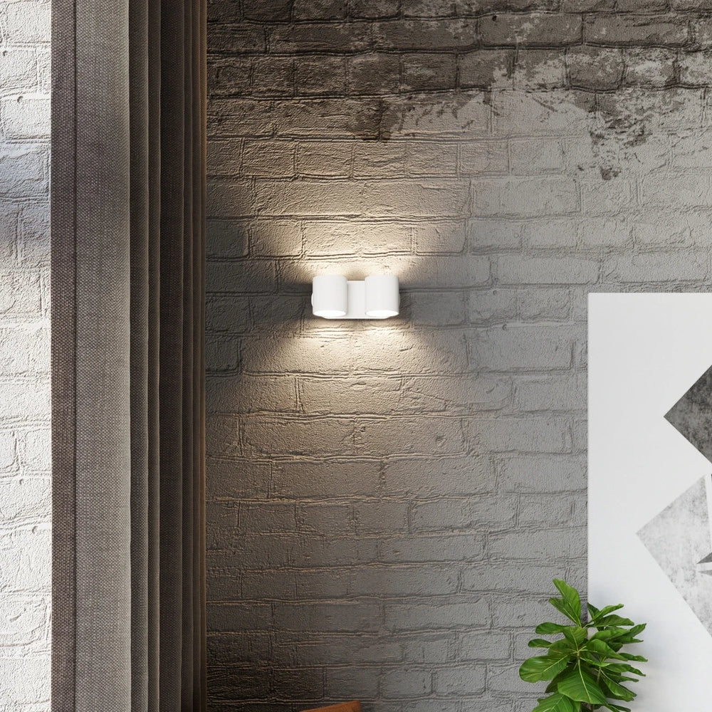 Sollux Lighting ORBIS 2 wandlamp LED compatibel, IP20, 220-240V, Aluminium Mat Goud Afwerking, CE RoHS