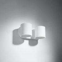 Sollux Lighting ORBIS 2 applique murale compatible LED, IP20, 220-240V, Finition Aluminium Or Mat, CE RoHS