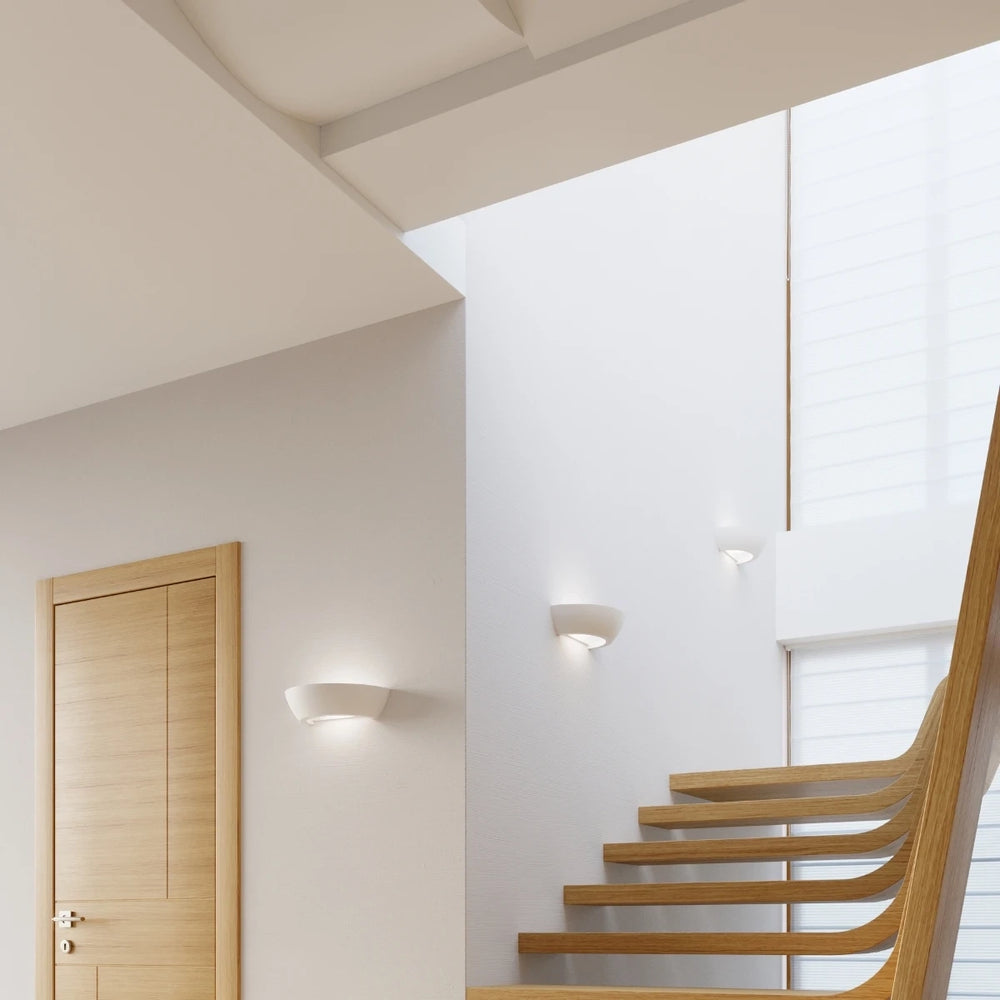 Applique murale en céramique Sollux Lighting OSKAR, compatible LED, IP20, 220-240V, finition Laiton Doré Mat