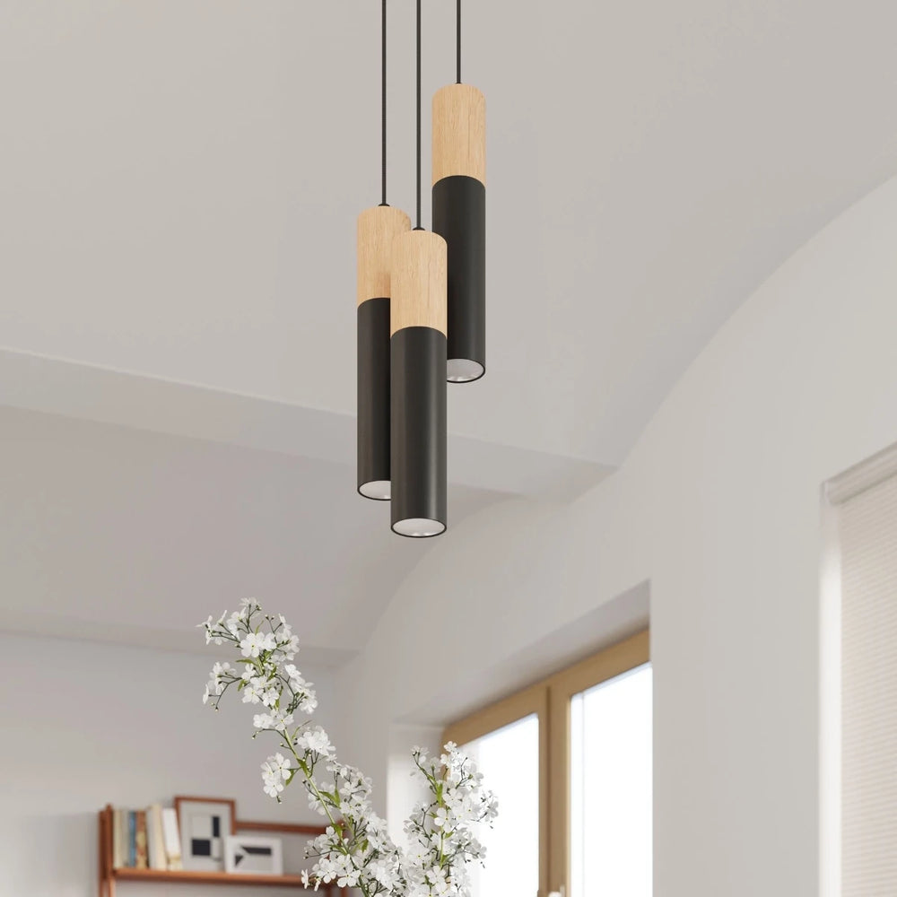 Sollux Lighting PABLO spot plafond LED Noir, IP20, 220-240V, 50W max, Finition Aluminium Laiton, CE RoHS