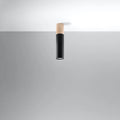 Sollux Lighting PABLO spot plafond LED Noir, IP20, 220-240V, 50W max, Finition Aluminium Laiton, CE RoHS