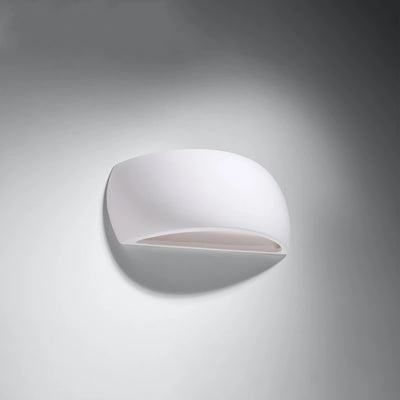 Sollux Lighting PONTIUS keramische wandlamp, LED compatibel, IP20, 220-240V, Mat Goud Messing afwerking