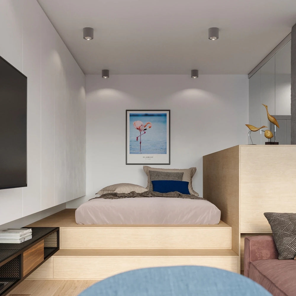 Sollux Lighting TIUBE plafondspot, LED klaar, IP20, 220-240V, 50W max, Matgoud Aluminium