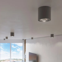 Spot encastré plafond Sollux Lighting TIUBE, prêt pour LED, IP20, 220-240V, 50W max, Aluminium doré mat