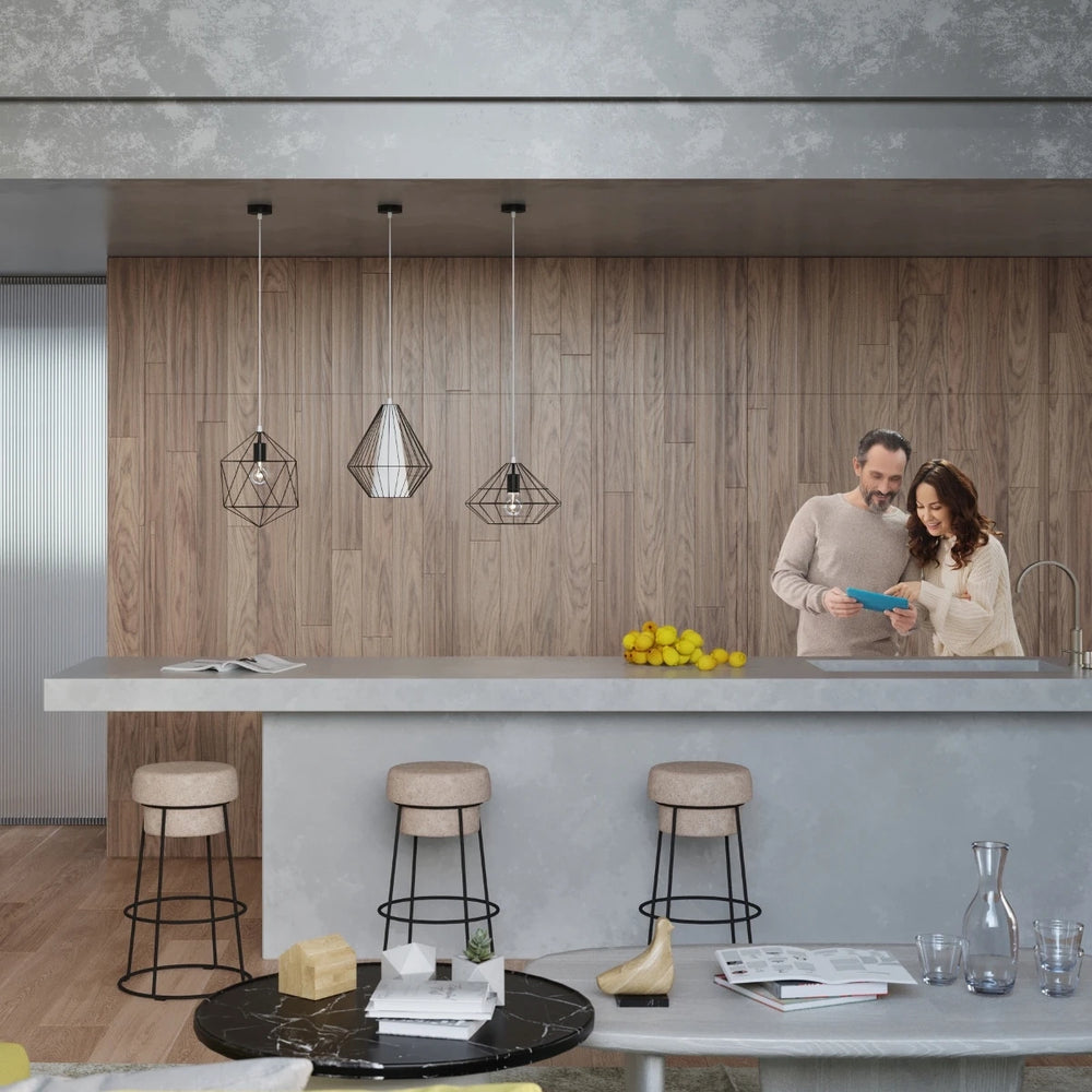 Sollux Lighting UMBERTO LED hanglamp, Zwart, IP20, Aluminium, 220-240V, max 50W, CE RoHS