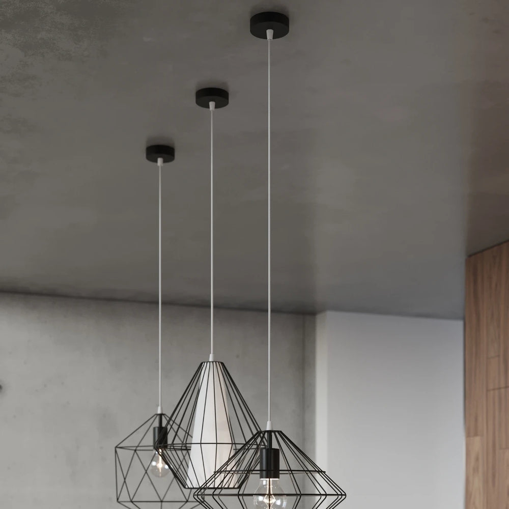 Sollux Lighting UMBERTO lampe suspension LED, Noir, IP20, Aluminium, 220-240V, max 50W, CE RoHS
