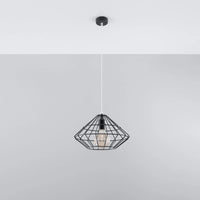 Sollux Lighting UMBERTO lampe suspension LED, Noir, IP20, Aluminium, 220-240V, max 50W, CE RoHS