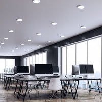 Spectrum ALGINE 2in1 LED inbouwspot 12W 3000K 1200 lumen 230V IP20 rond opbouw of inbouw Wit