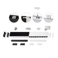 Spectrum ALLDAY Inspire One LED plafondlamp 35W 230V 3000K 4350 lumen 115° IP20 Zwart 1120mm