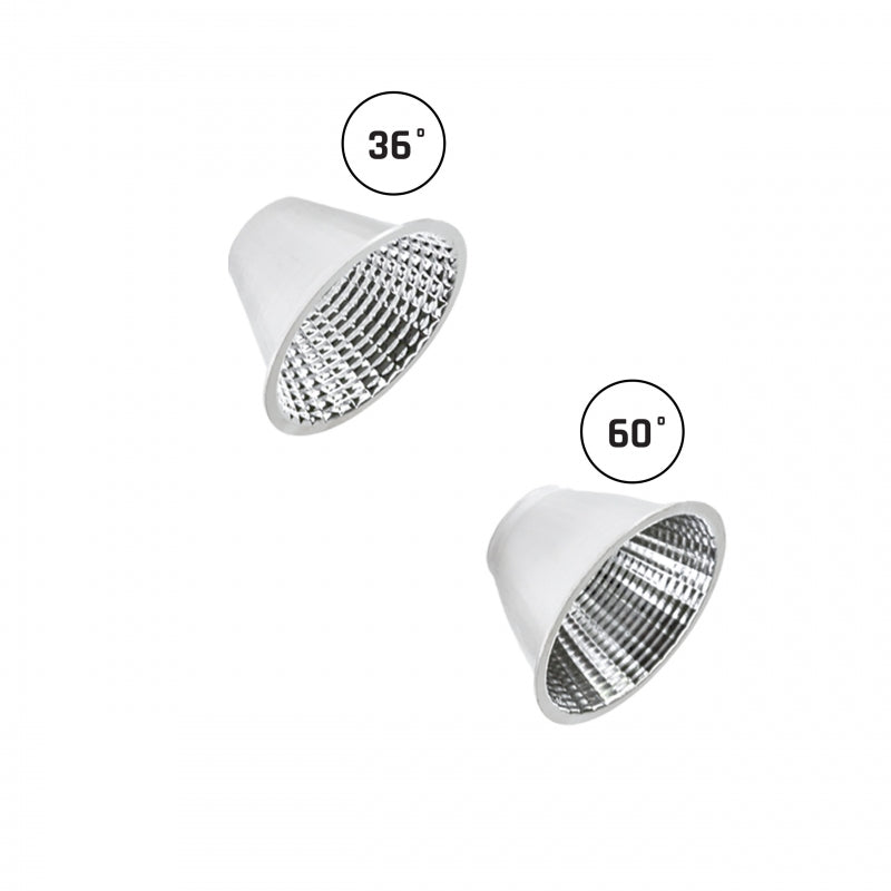 Spectrum ANDROMEDA Spot LED sur rail triphasé 15-27W 4000K 3200 lumens 36° 60° Blanc IP20 CRI>90