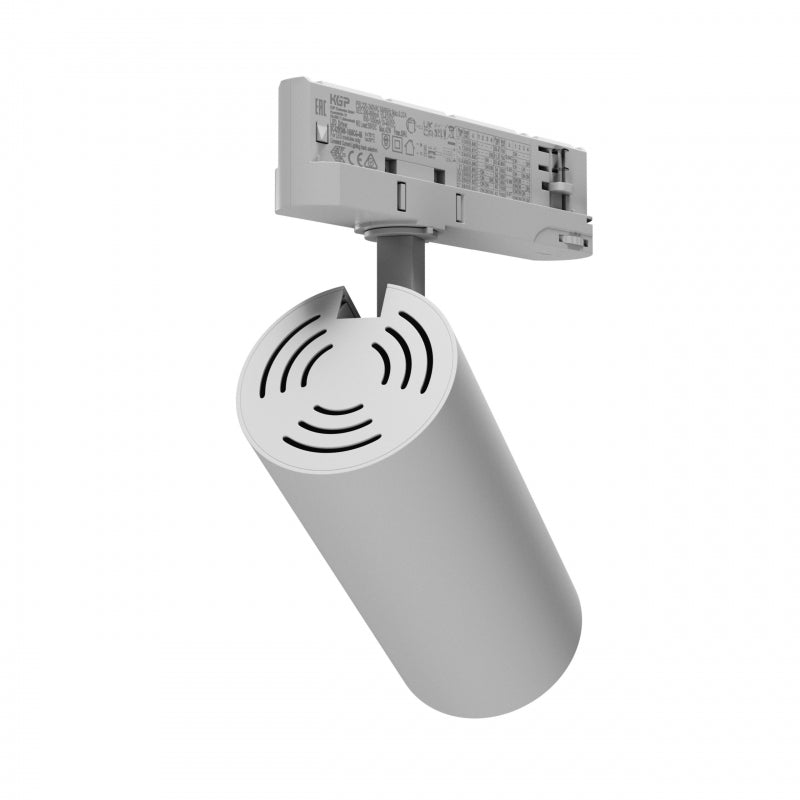 Spectrum ANDROMEDA Spot LED sur rail triphasé 15-27W 4000K 3200 lumens 36° 60° Blanc IP20 CRI>90