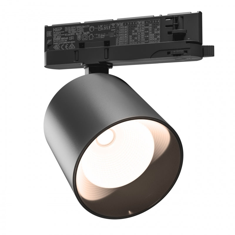 Spectrum ARTEMIDA Maxi LED Railspot 3-Fase 12-42W 3000K 4500 lumen CRI>90 IP20 Zwart Aluminium