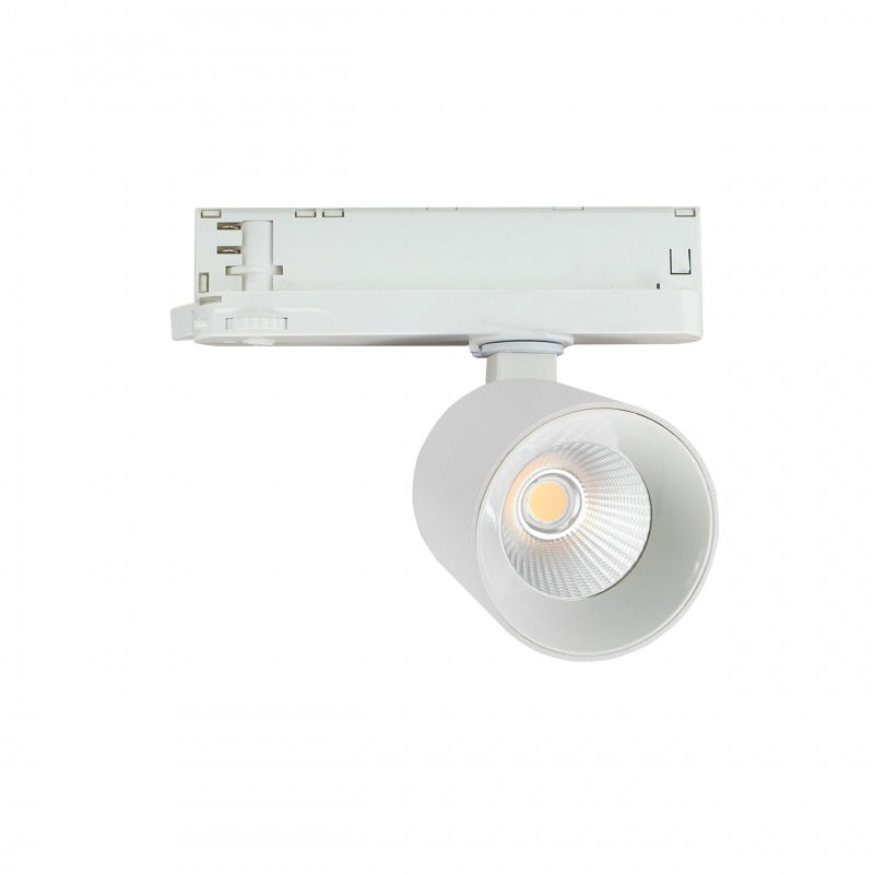 Spectrum ARTEMIDA MINI Projecteur sur rail LED 3-Phases 6.5-20W 3000K 230V 2300 lumens CRI>90 36/60° Blanc IP20
