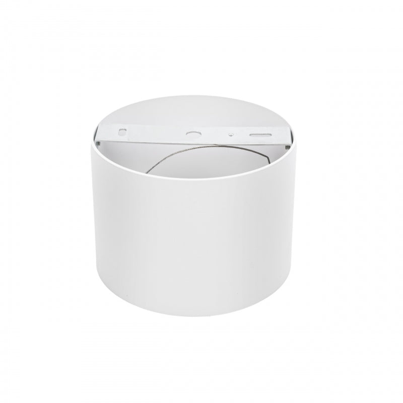 Spectrum CHLOE AR111 GU10 Plafonnier LED, Rond Blanc Orientable, Montage en Saillie, IP20 20W Max