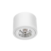 Spectrum CHLOE AR111 GU10 Plafonnier LED, Rond Blanc Orientable, Montage en Saillie, IP20 20W Max