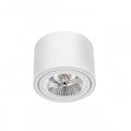 Spectrum CHLOE AR111 GU10 Plafonnier LED, Rond Blanc Orientable, Montage en Saillie, IP20 20W Max